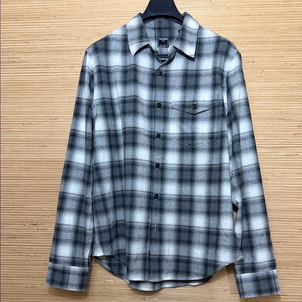 Todd Snyder Black and White Plaid Shirt